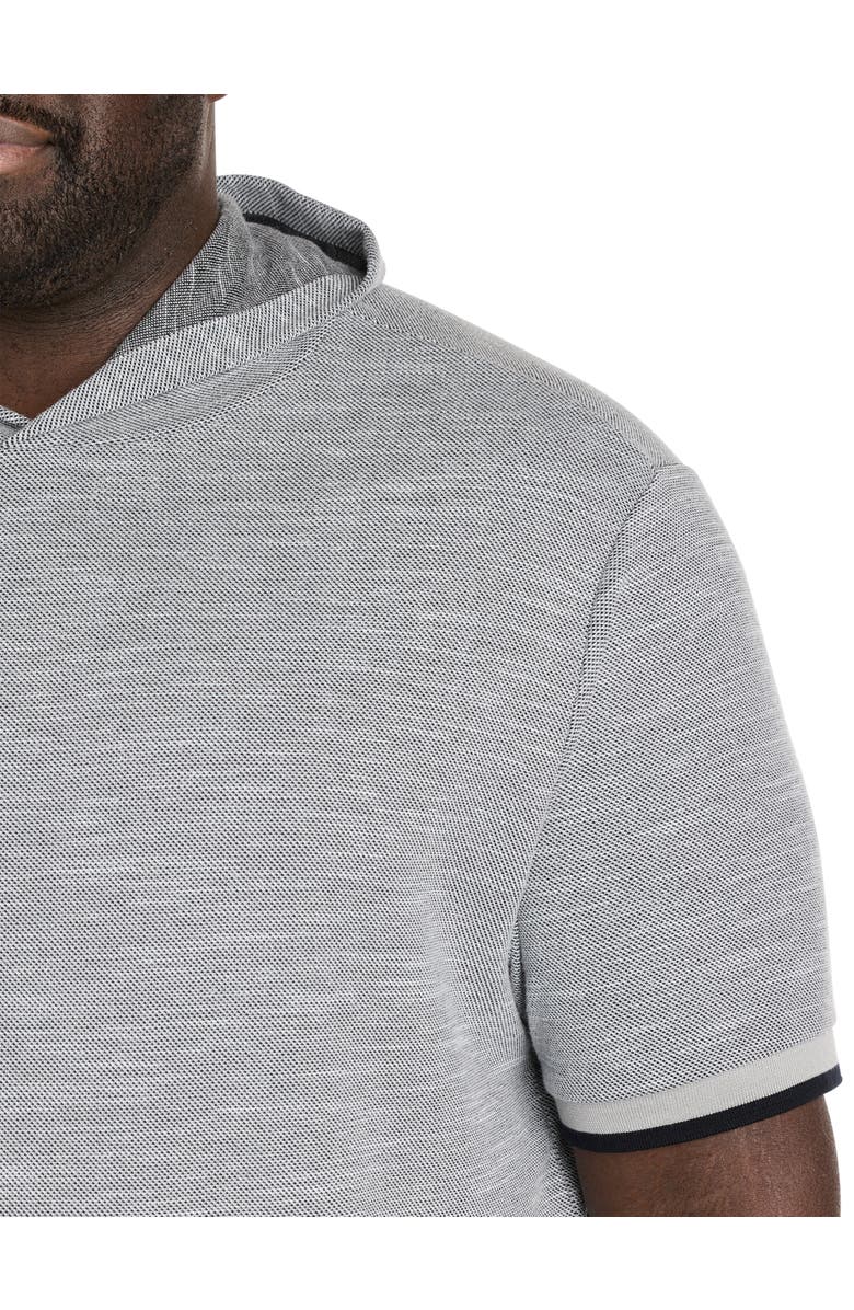 Society of One by DXL Big & Tall Textured Hoodie, Alternate, color, High Rise Grey