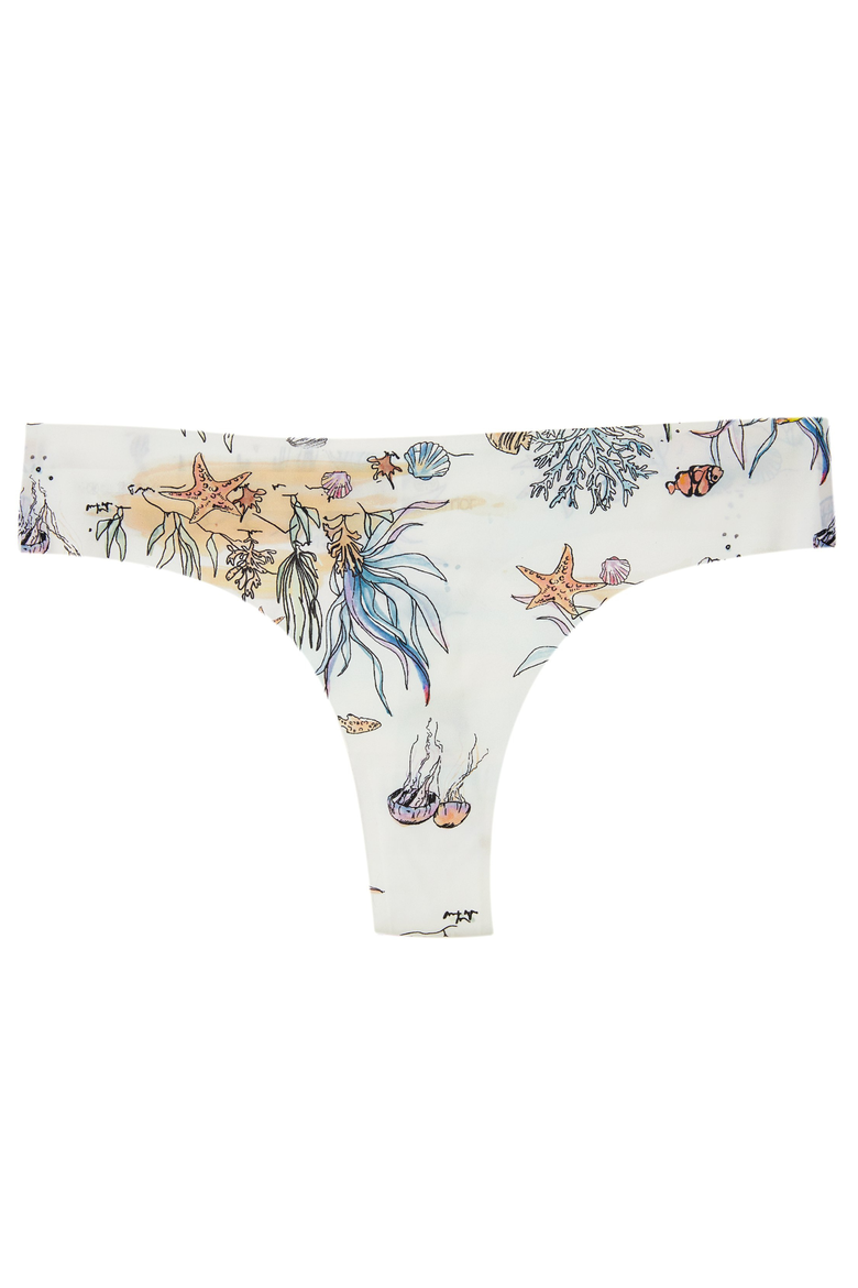 Soft Seamless Printed Thongs, Main, color, Sea Print