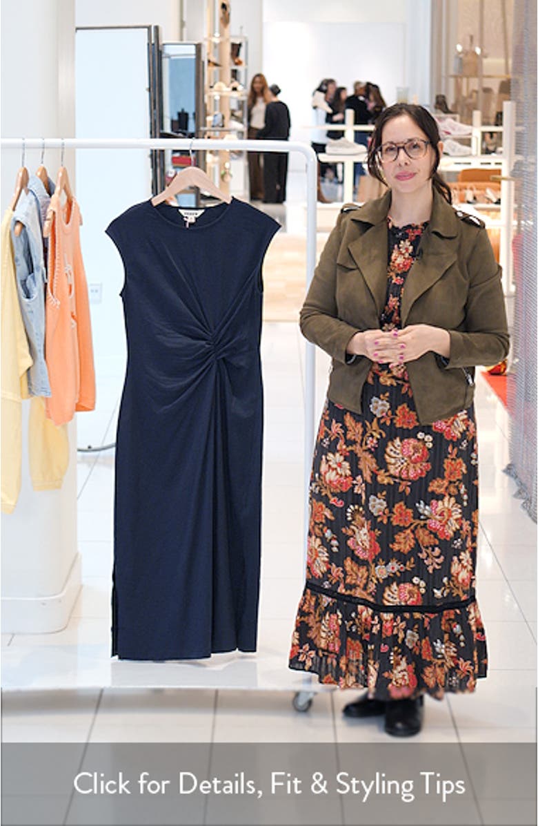 Delilah Twist Midi Dress, sales video thumbnail