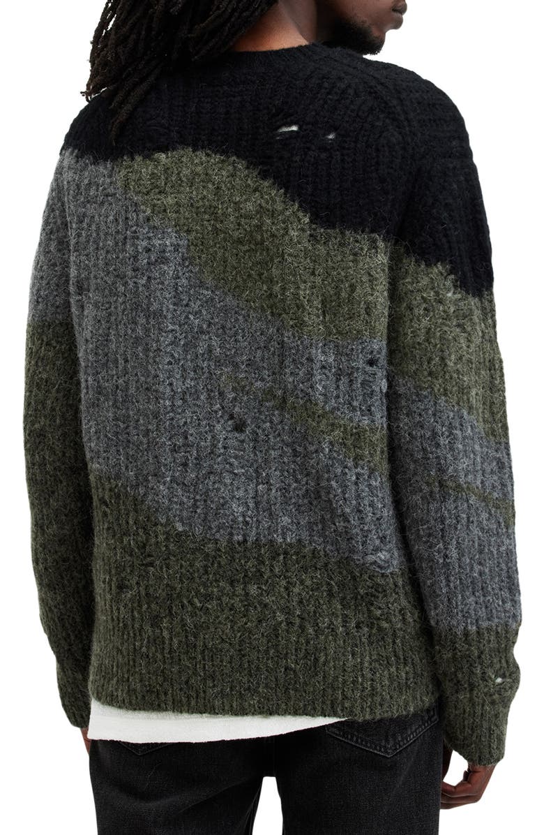 AllSaints Sur Colorblock Alpaca Blend Sweater, Alternate, color,