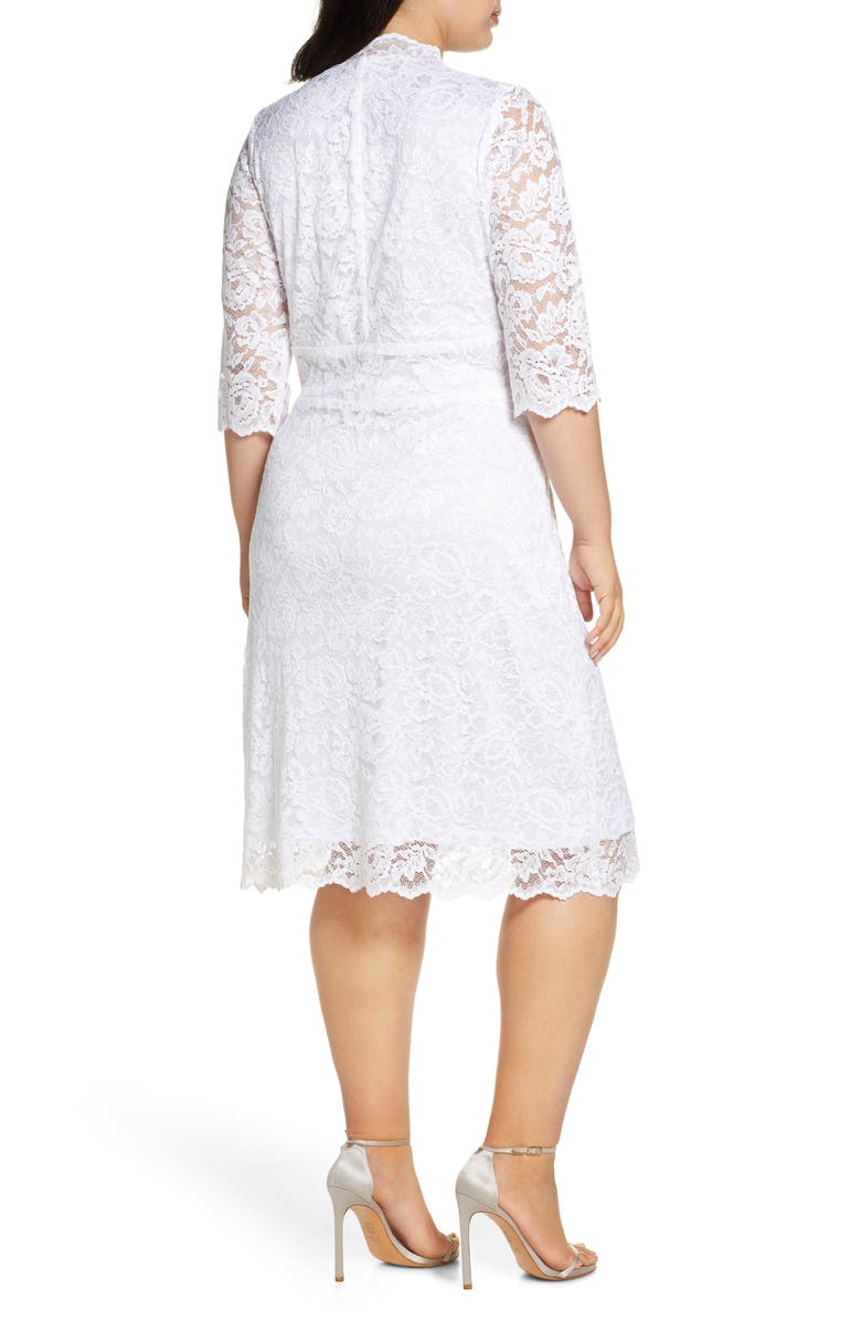 Kiyonna Lace Cocktail Dress, Alternate, color,