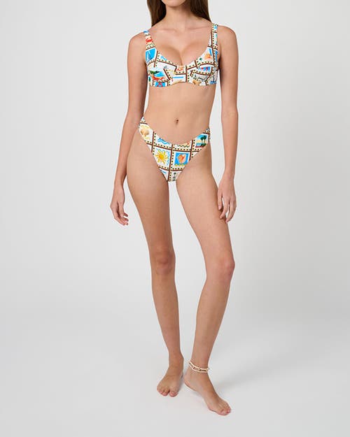 Weworewhat Classic Scoop Bottom In Off White Mlti