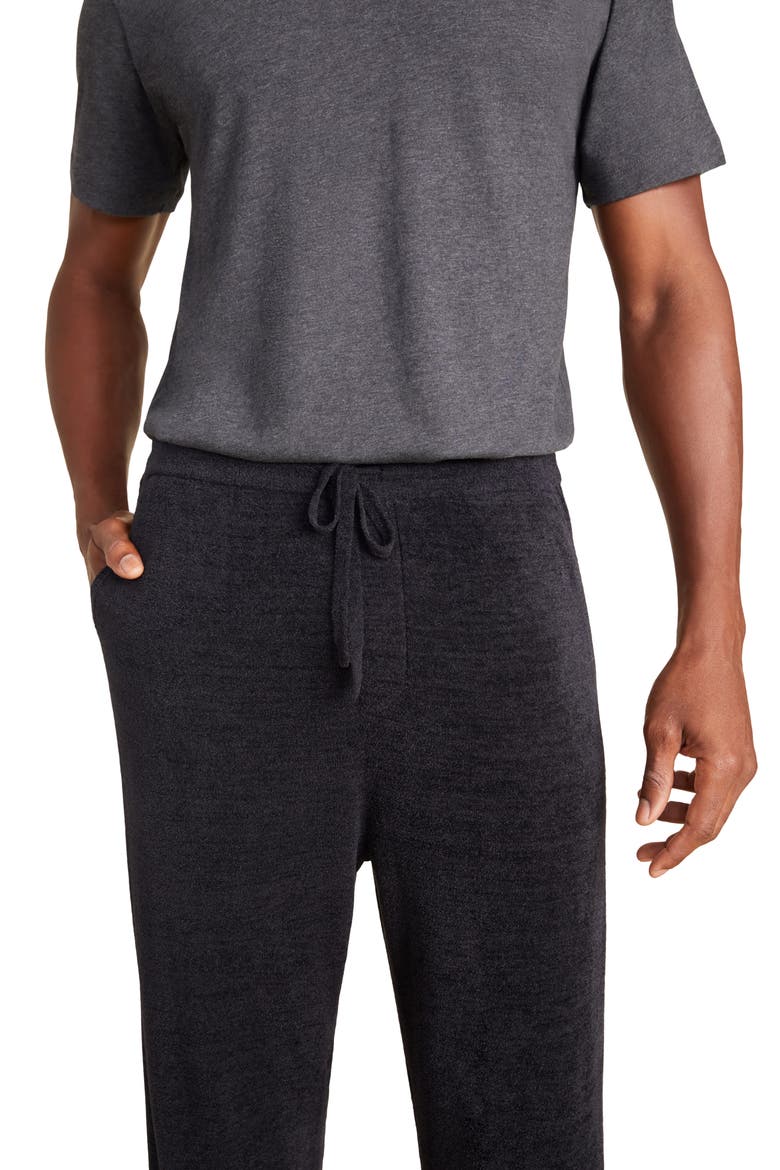 Fleece Lounge Pants, Alternate, color, BLACK