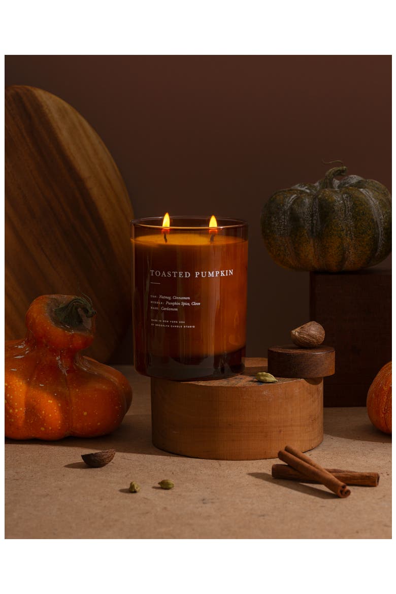 Toasted Pumpkin Fall Candle, Alternate, color, BROWN