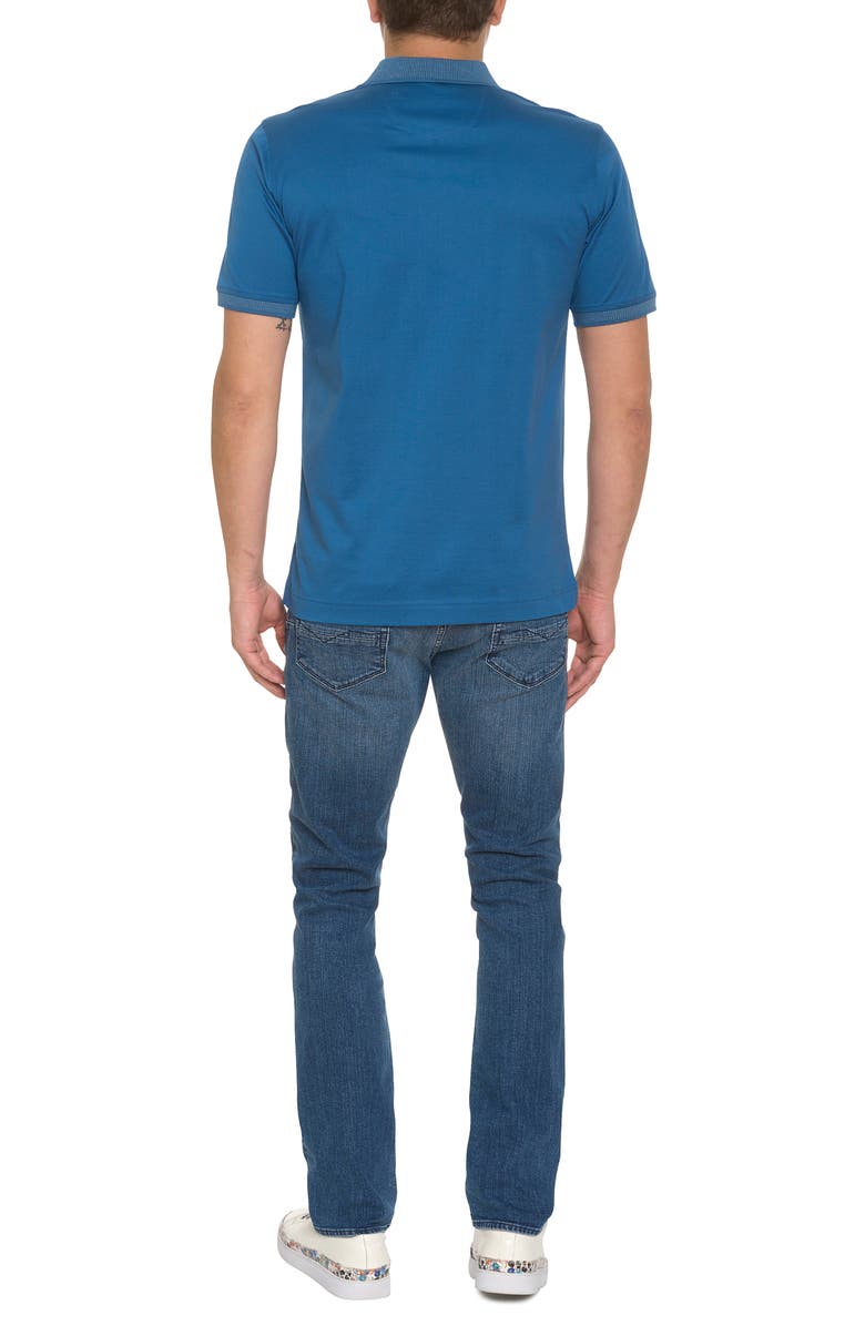 Robert Graham Archie 2 Skull Appliqué Polo, Alternate, color, 