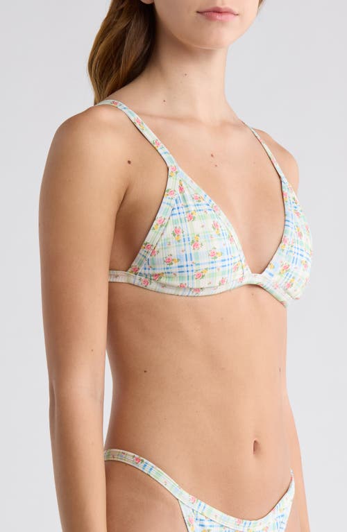 Pacsun Demi Triangle Bikini Top In Multi