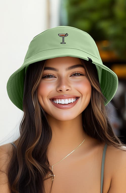 Dalix Espresso Martini Bucket Hat In Turf Green