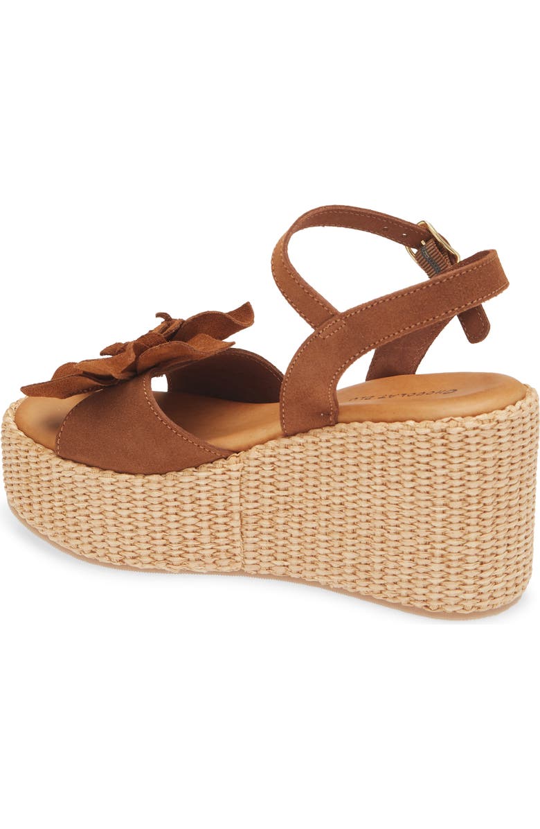 Chocolat Blu Jakkie Platform Wedge, Alternate, color, Cinnamon Suede