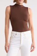 Blu Pepper Side Cinched Mock Neck Top