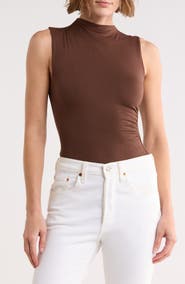 Blu Pepper Side Cinched Mock Neck Top