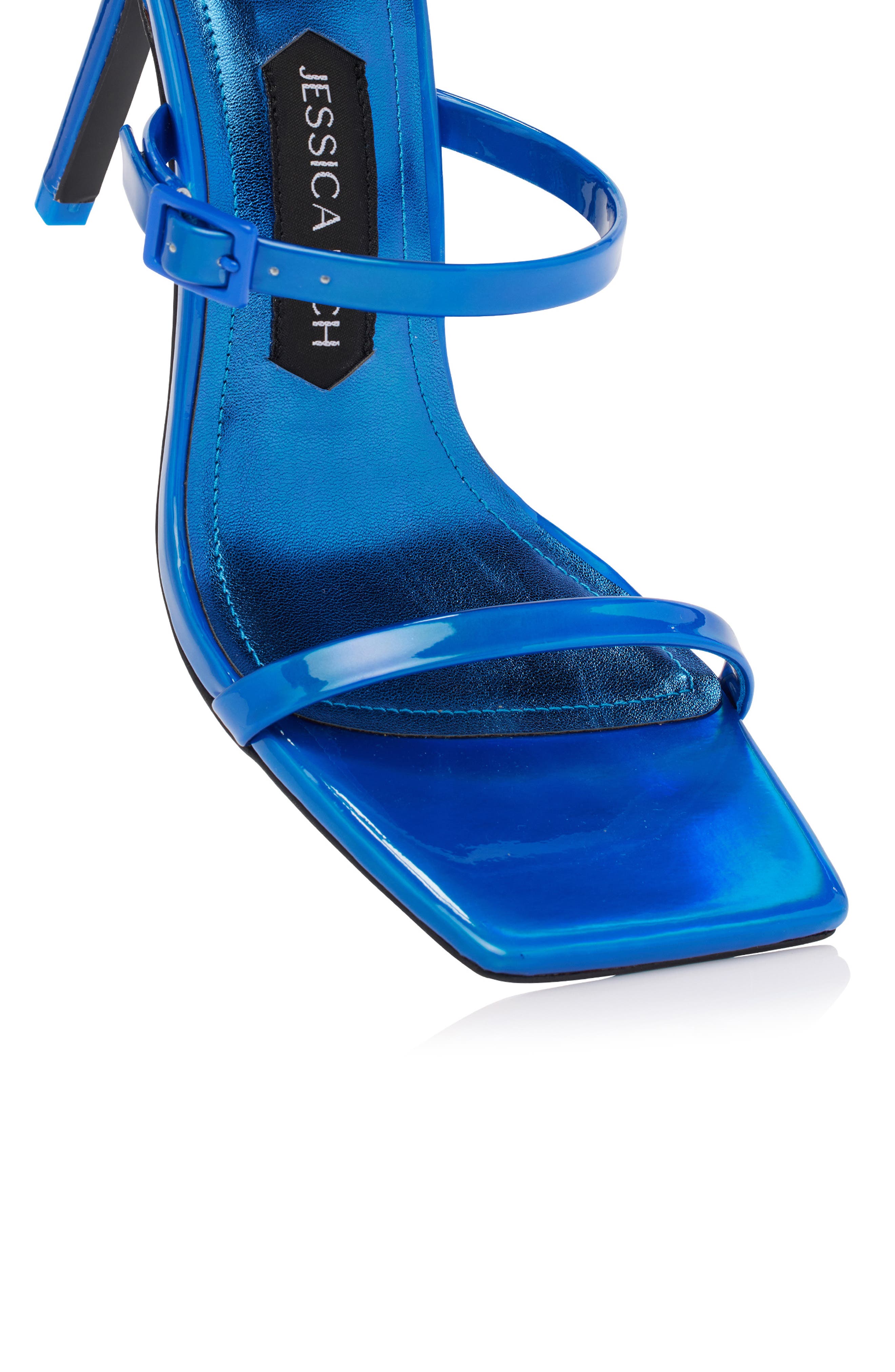 Metallic Sandal, Alternate, color, COBALT