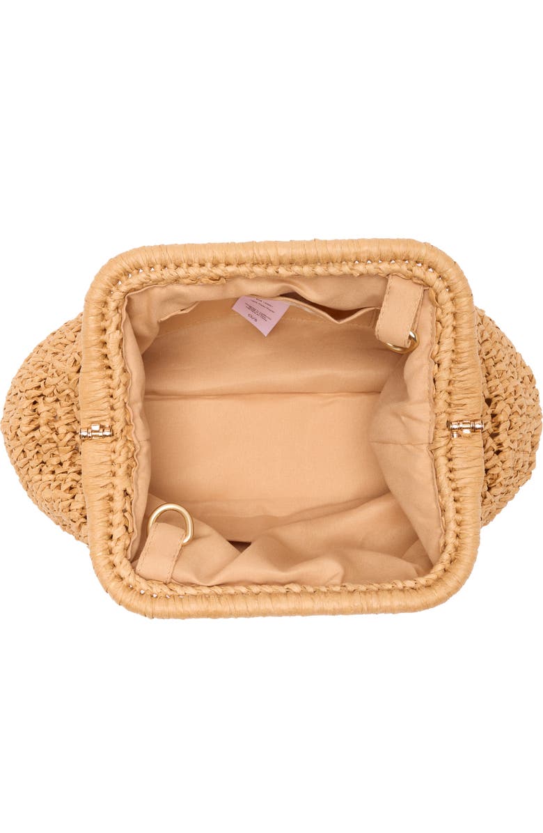 LSPACE Harmony Convertible Raffia Clutch, Alternate, color, Natural