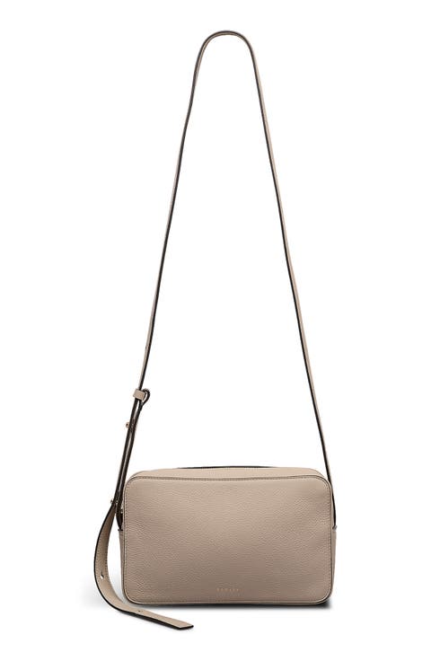 Small Duchess Croc Embossed Leather Crossbody Bag