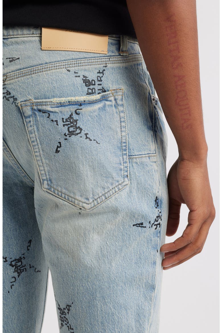 High Waist Raw Hem Skinny Jeans, Alternate, color, LIGHT INDIGO