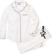 Petite Plume Contrast Piping Pajamas