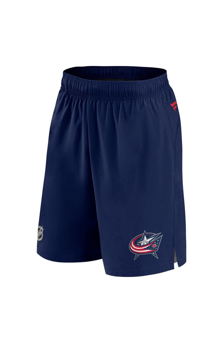 FANATICS Men's Fanatics Branded Navy Columbus Blue Jackets Authentic Pro Rink Shorts, Alternate, color, 