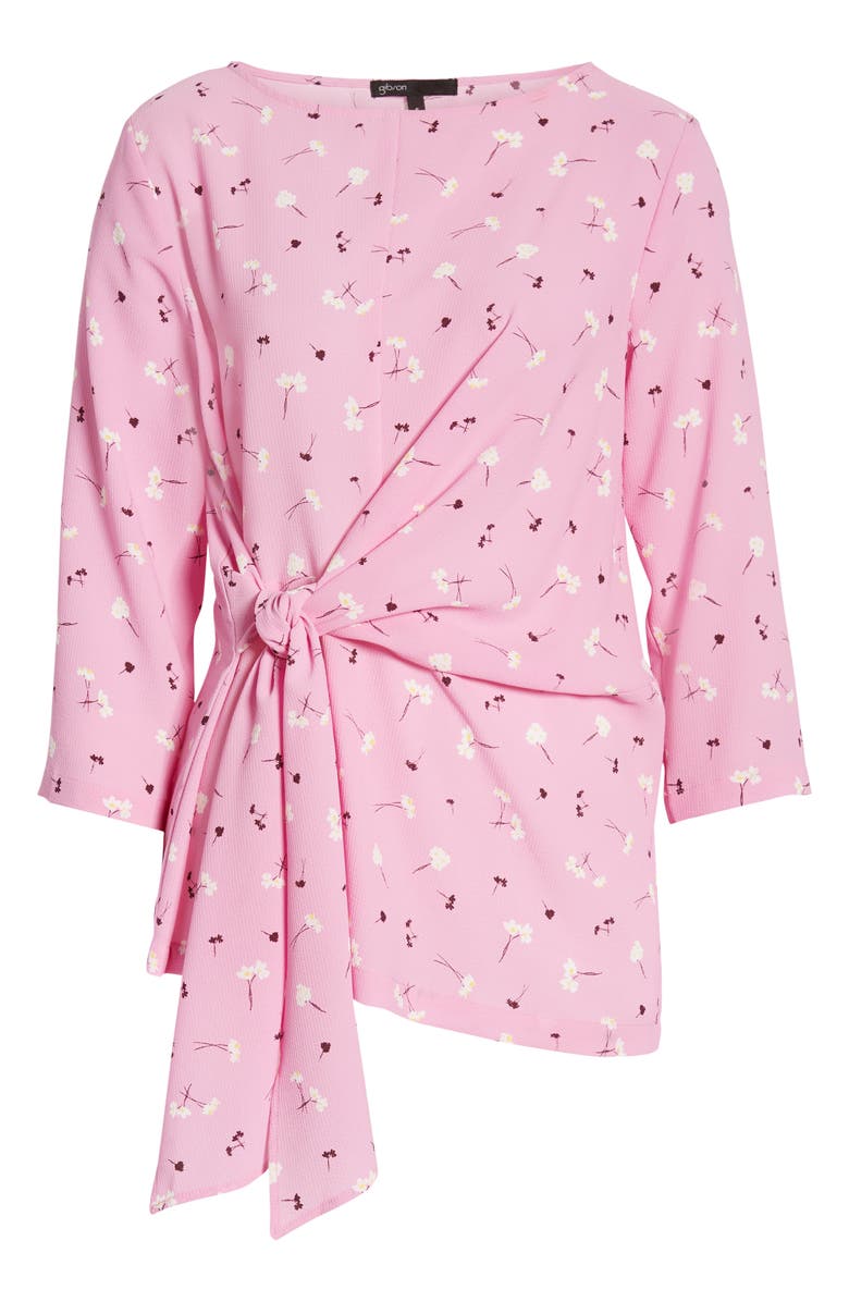 GIBSONLOOK Gibson x International Women's Day Hoang-Kim Tie Front Crepe Top, Alternate, color,