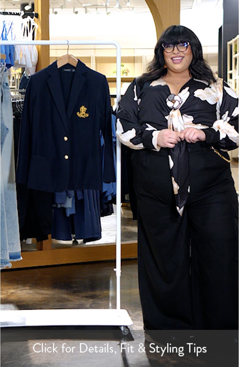 Monogram Stretch Cotton Blazer, sales video thumbnail