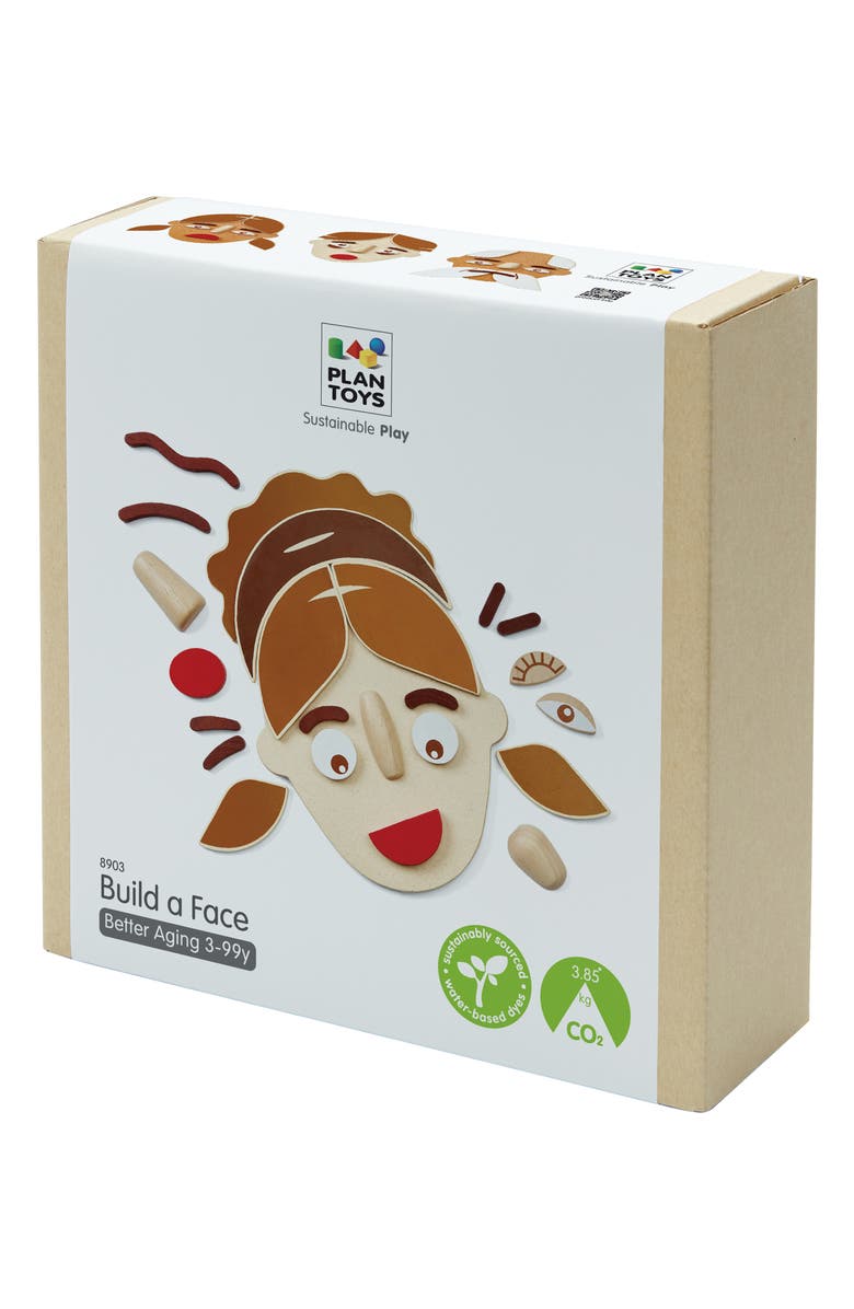 PlanToys<sup>®</sup> Build a Face Game, Alternate, color, Assorted