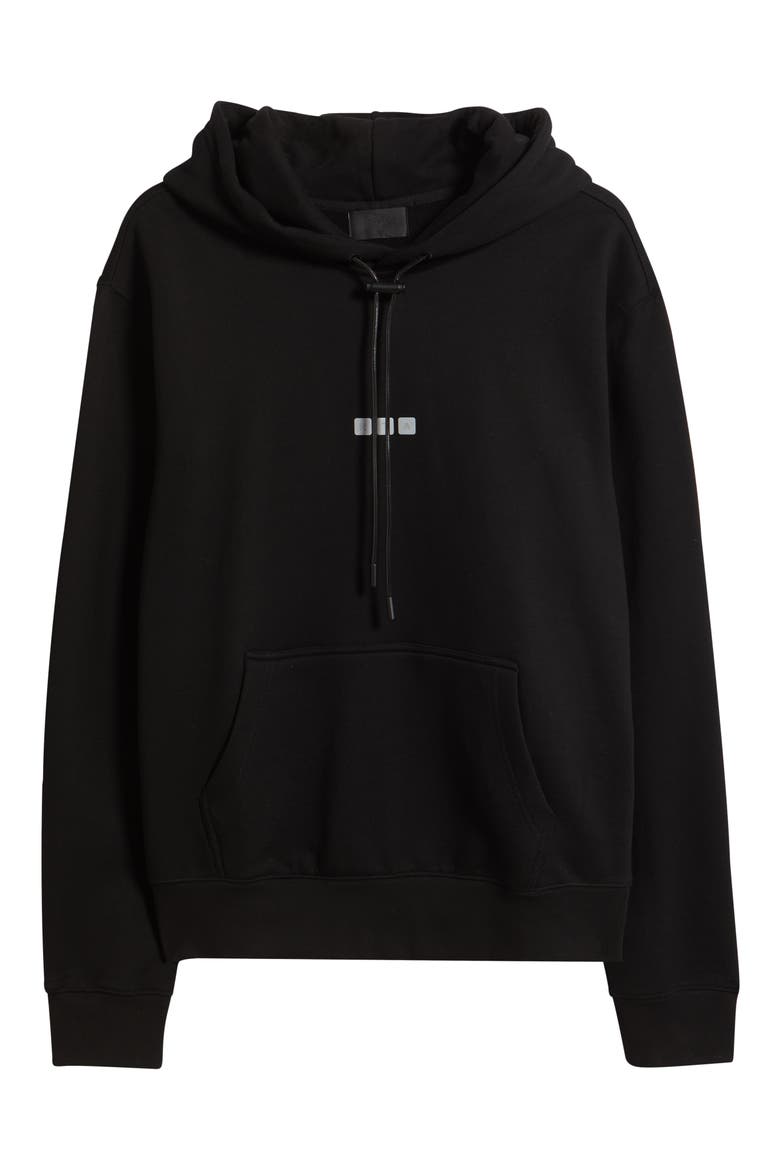 Dion Oversize Black Windows Error Cotton Hoodie, Alternate, color, BLACK WINDOWS ERROR