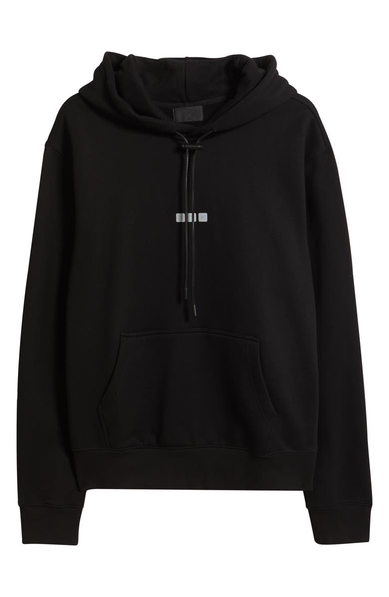 RtA Dion Oversize Black Windows Error Cotton Hoodie, Main, color,