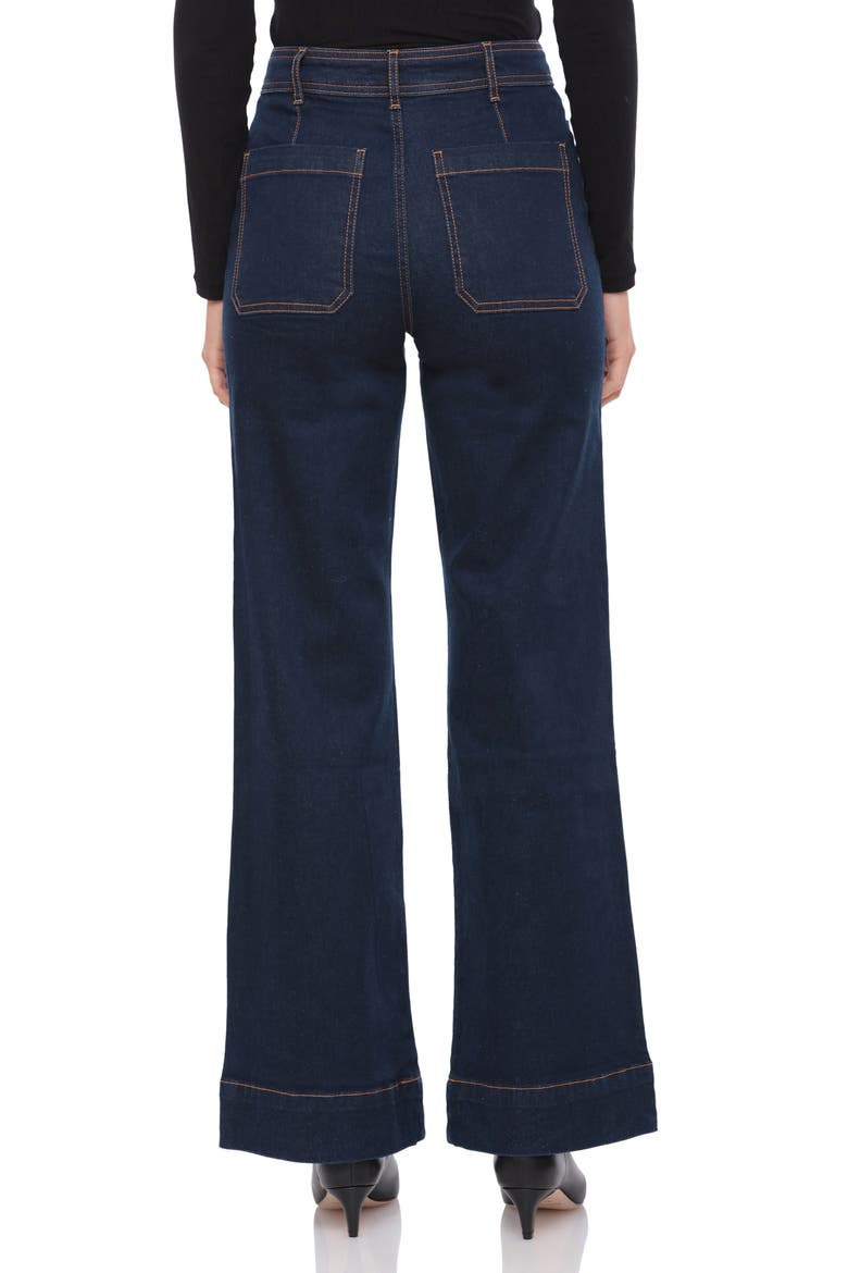 High Waist Wide Leg Jeans, Alternate, color, ROYAL RINSE
