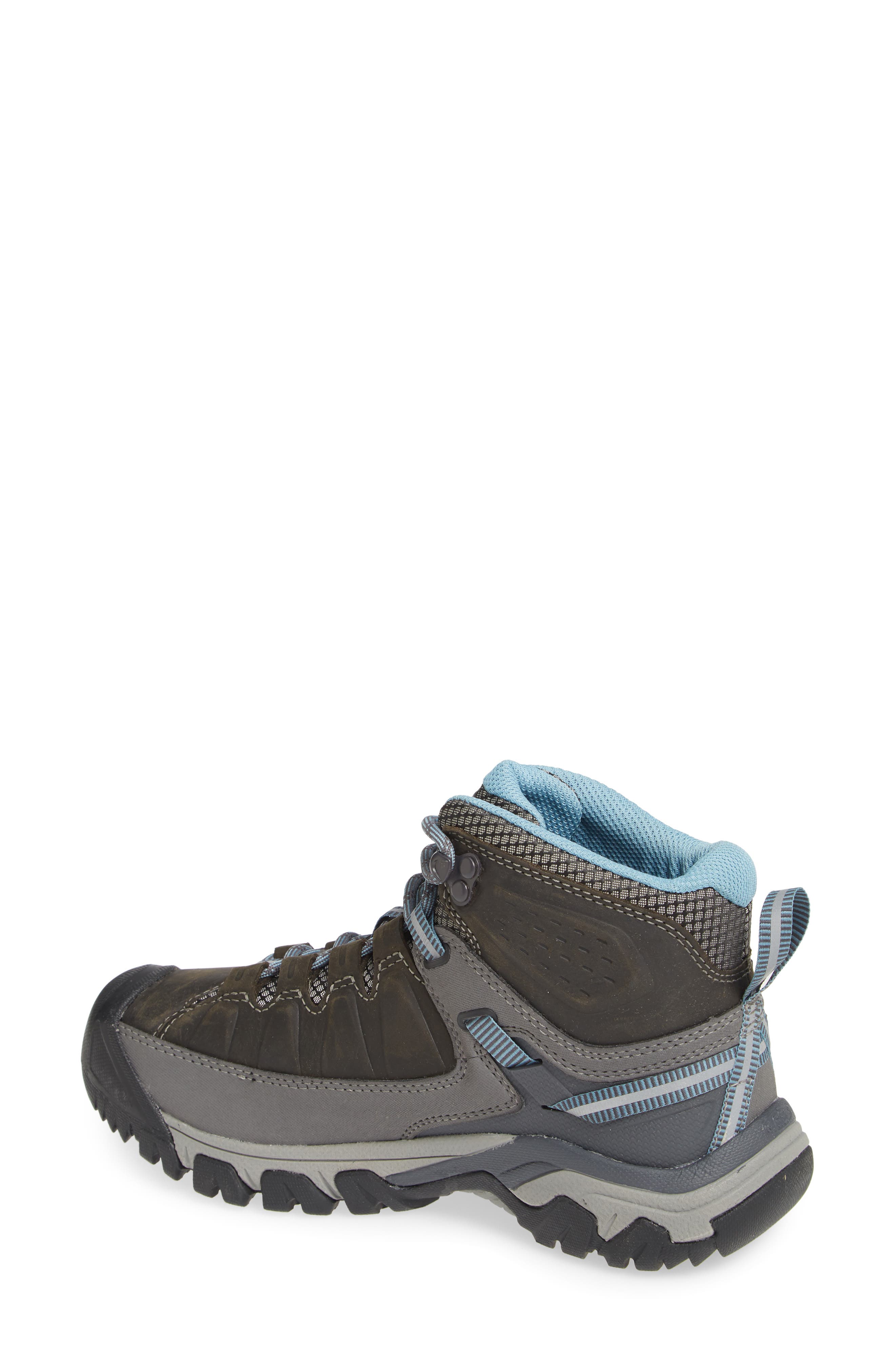 Targhee III Mid Waterproof Hiking Boot, Alternate, color, MAGNET/ ATLANTIC BLUE LEATHER