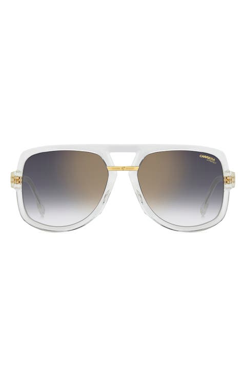 Victory 59mm Gradient Square Geometric Sunglasses
