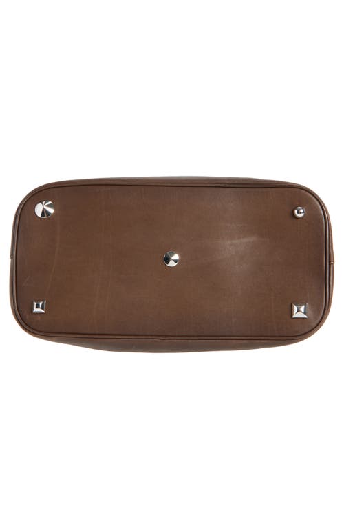 Maison Margiela Medium 5ac Loved To Death Leather Tote In Brown