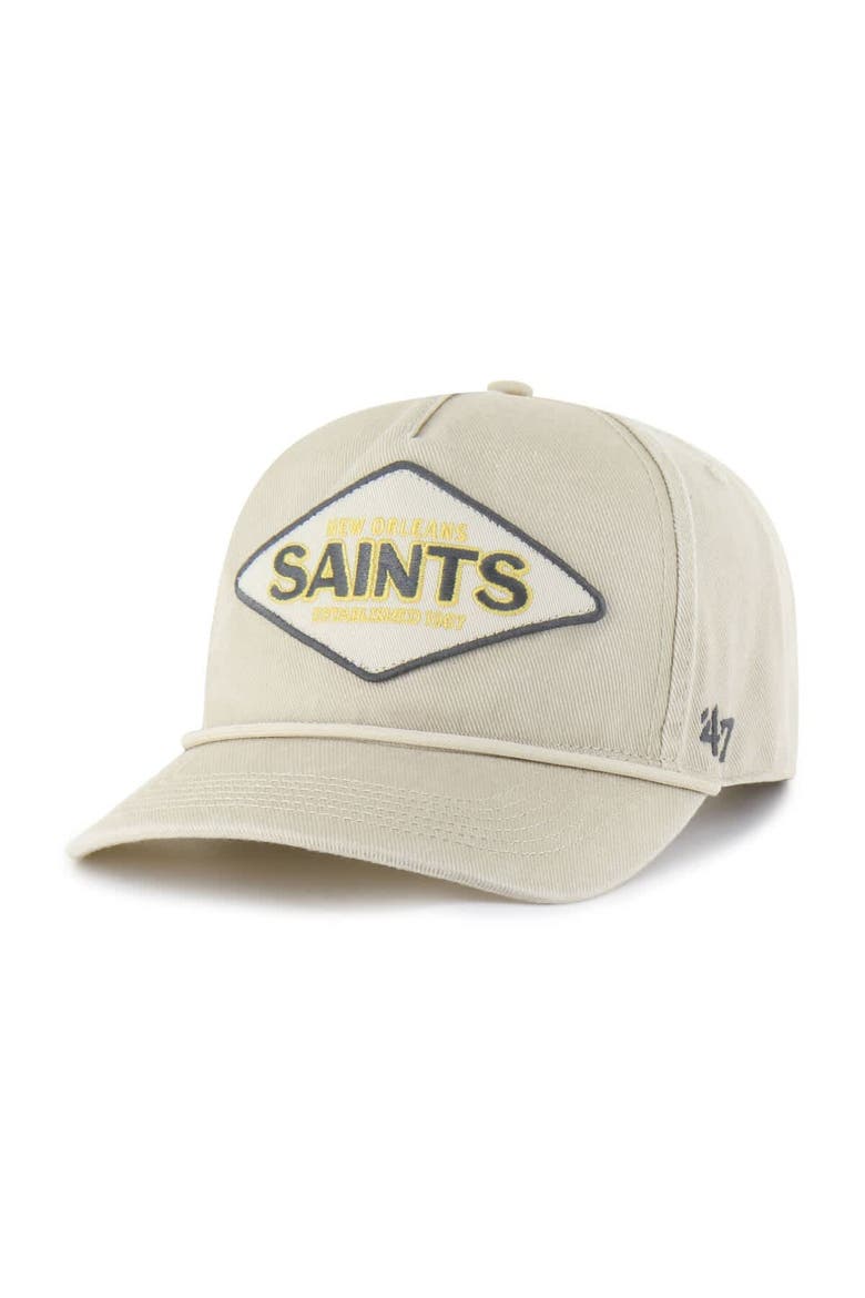 Men's '47 Khaki New Orleans Saints Cairn Hitch Adjustable Hat, Alternate, color, Khaki