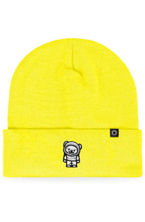 Dalix Ice Bear Beanie In Neon Yellow