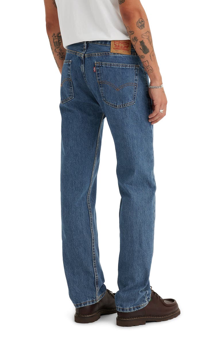 Levi's 505<sup>™</sup> Relaxed Straight Leg Jeans, Alternate, color, 