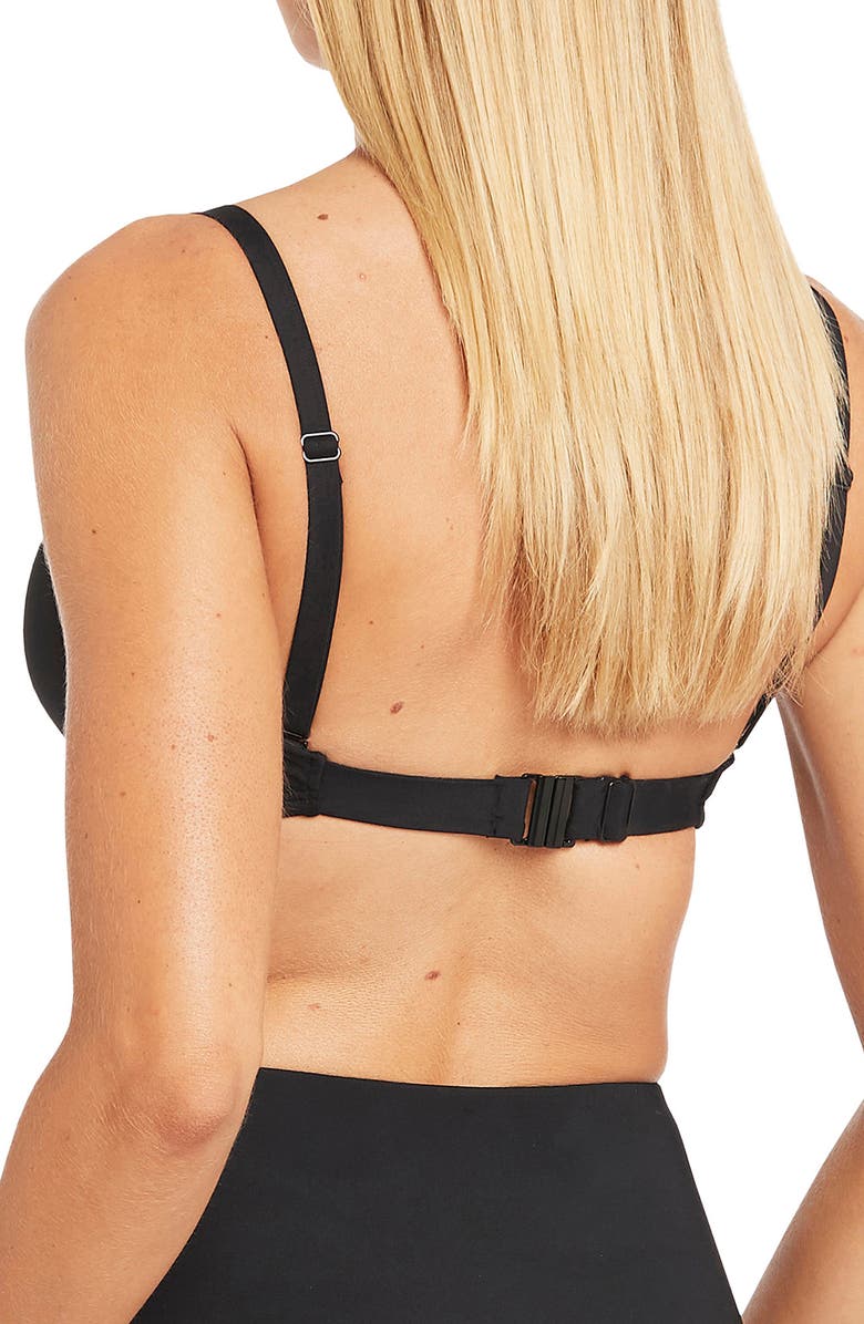 Sea Level Twist Front DD- & E-Cup Underwire Bikini Top, Alternate, color, 