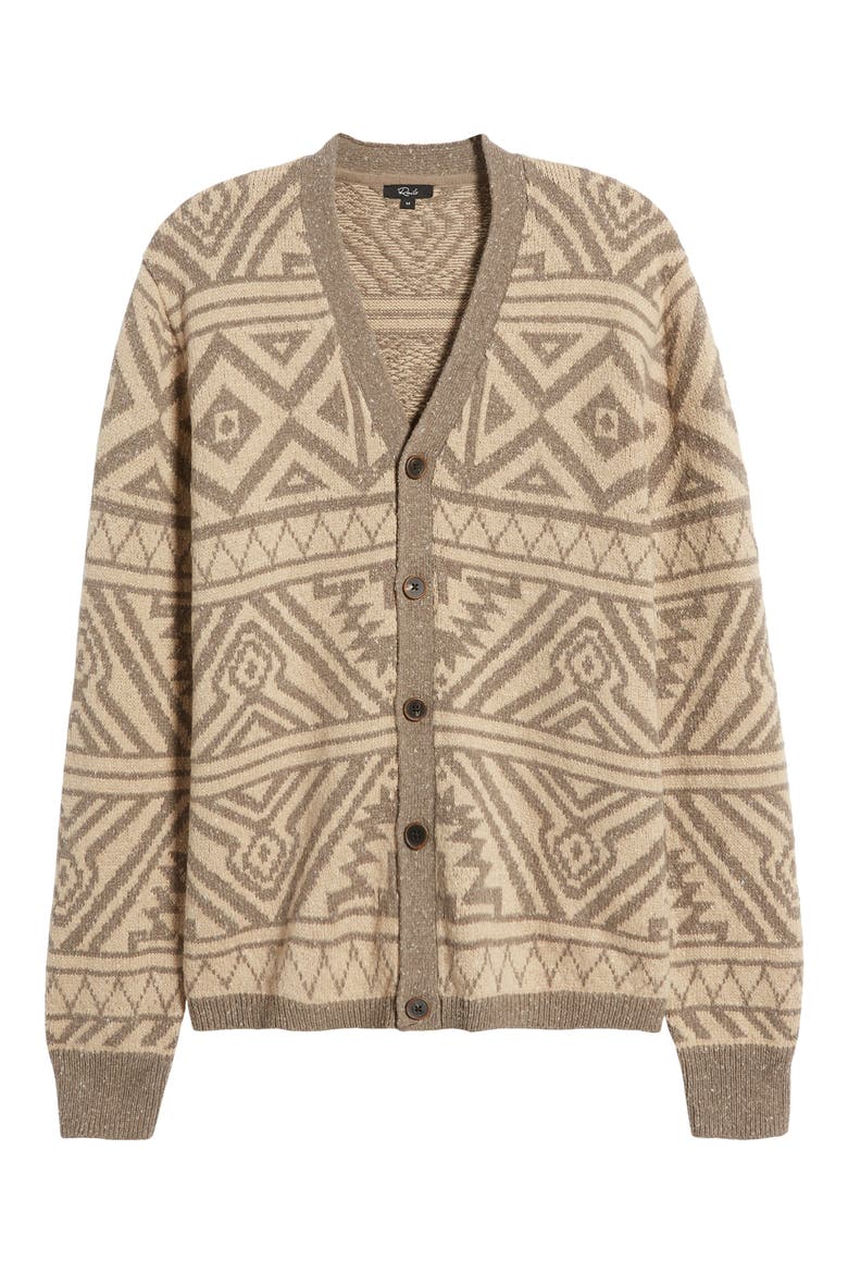Duran Jacquard Cardigan, Alternate, color, KHAKI FOLIAGE NEP