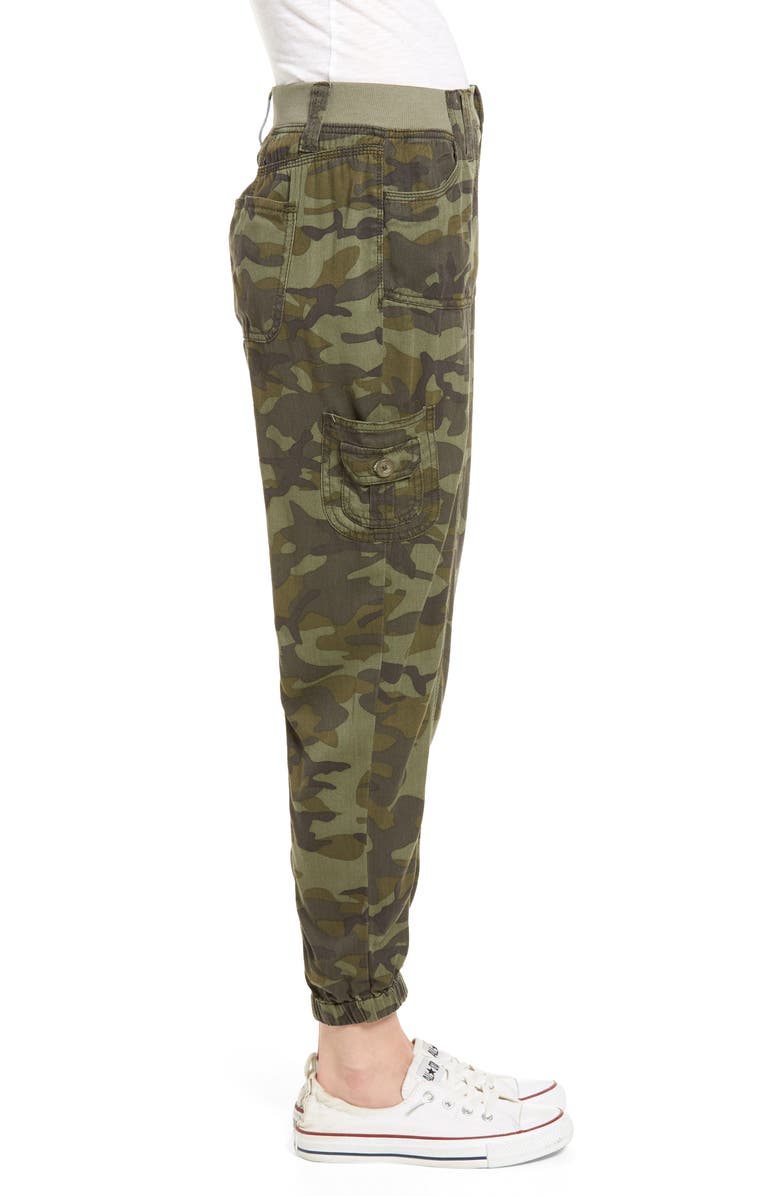 Love, Fire Camo Print Cargo Pants, Alternate, color, 