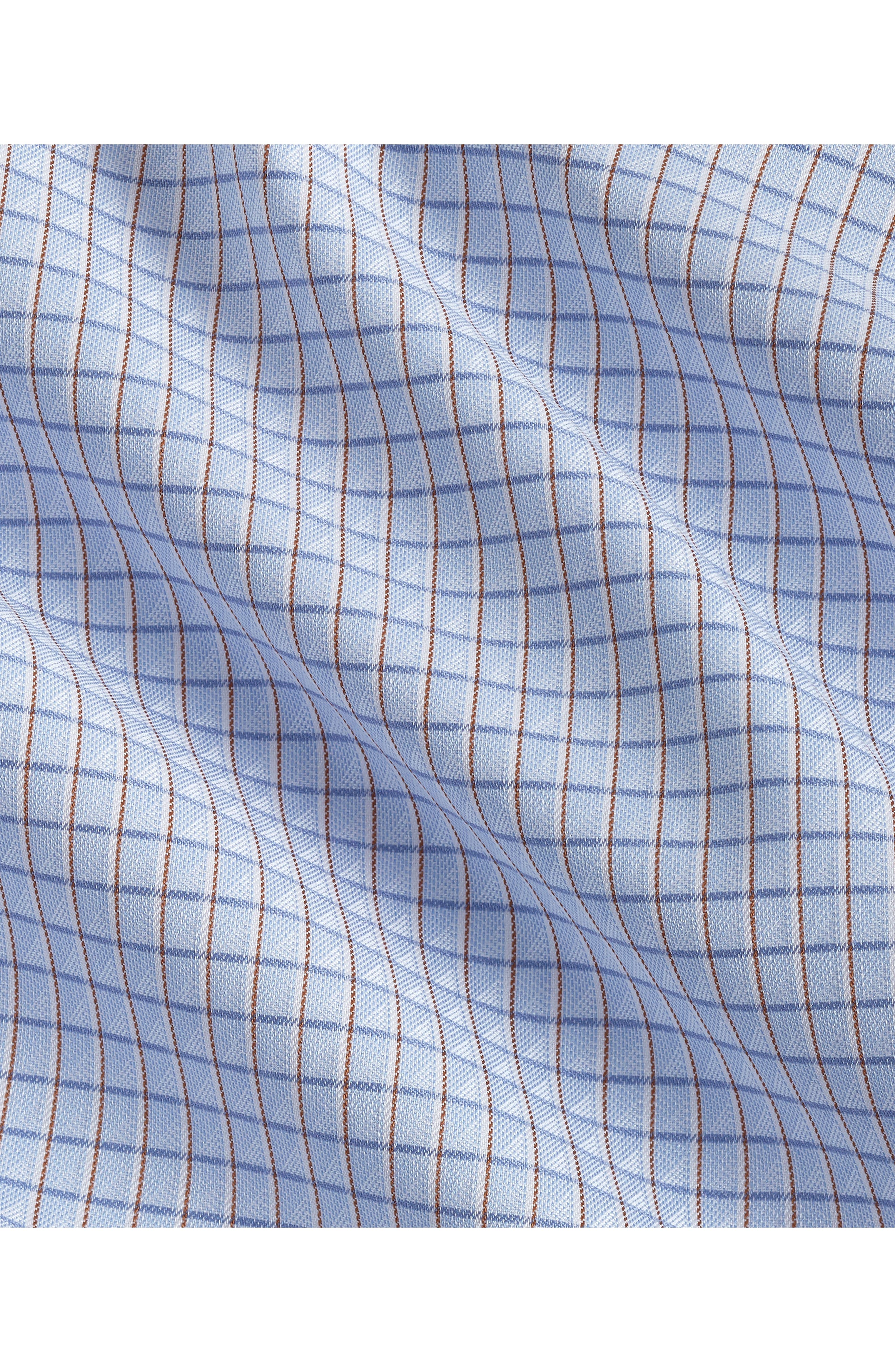 David Donahue Regular Fit Check Cotton Dobby Dress Shirt (Men ...