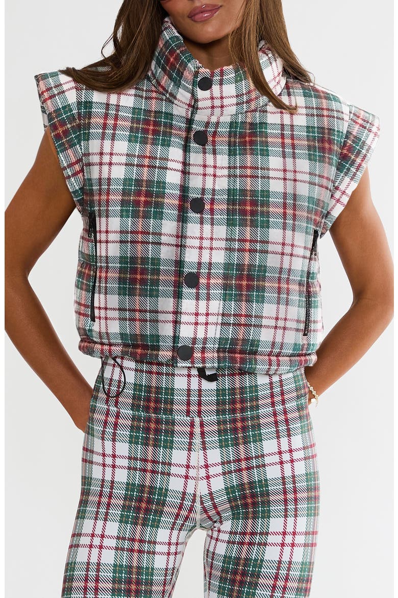 Canyon Puffer Vest, Main, color, FROSTED PINE PLAID
