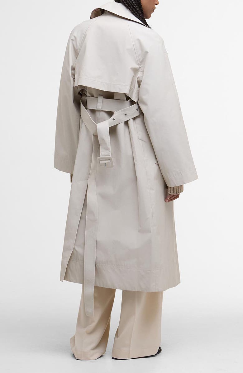 Barbour Robyn Water Resistant Trench Coat, Alternate, color, Mist/ Hessian Tartan