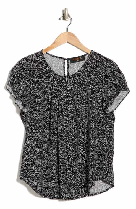 Renee C Dot Print Top