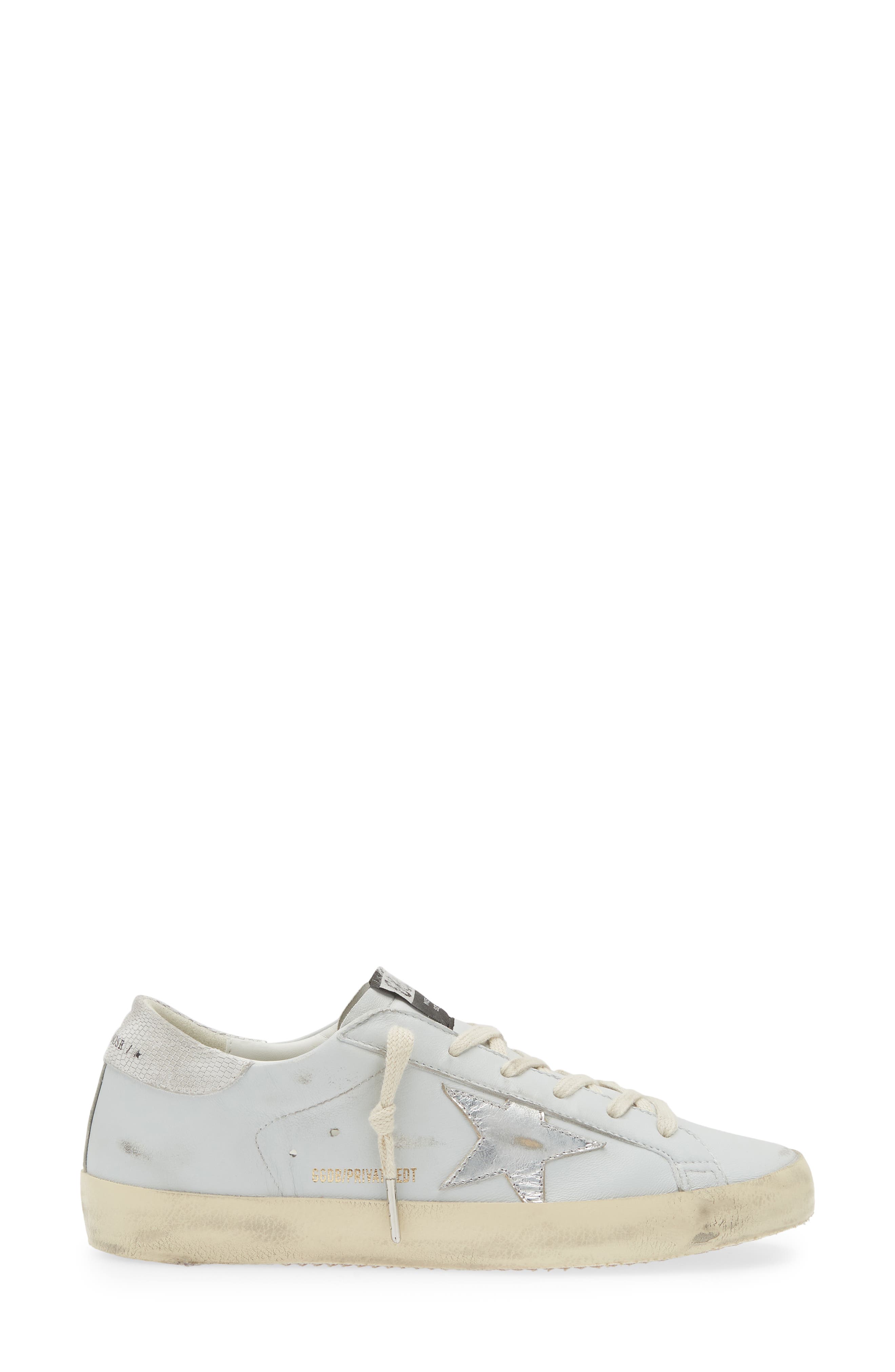 Golden Goose Super-Star Low Top Sneaker, Alternate, color, Grey/ Silver