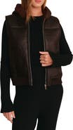DELUC Brad Hooded Faux Shearling Vest