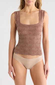 Free People Love Letter Floral Knit Camisole