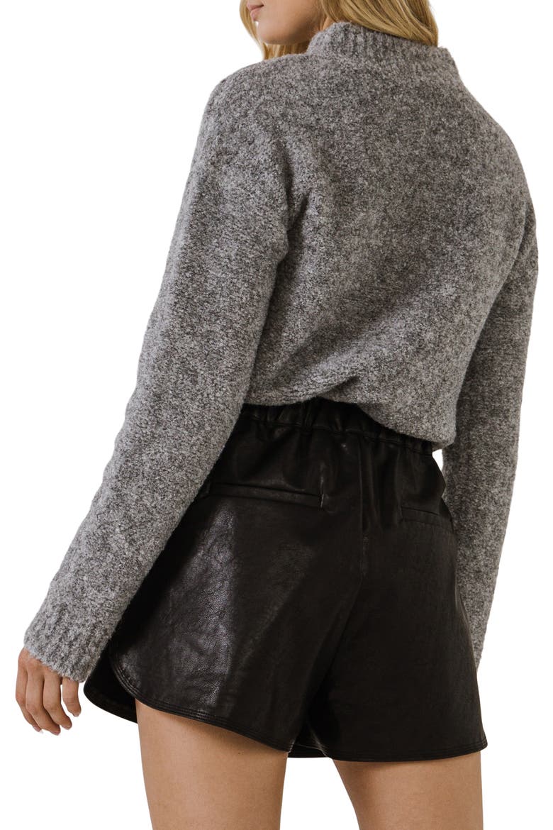 Cozy Crewneck Sweater, Alternate, color, GREY