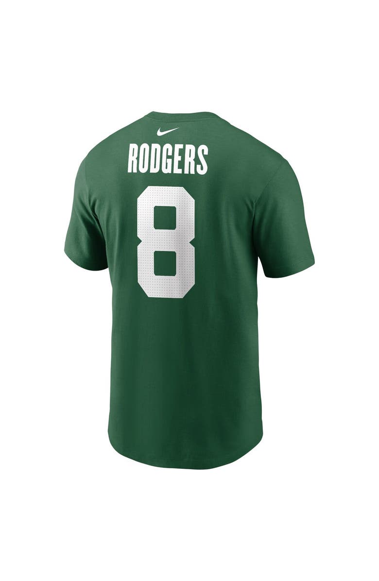 Nike Men's Nike Aaron Rodgers Legacy Green New York Jets Name & Number T-Shirt, Alternate, color,