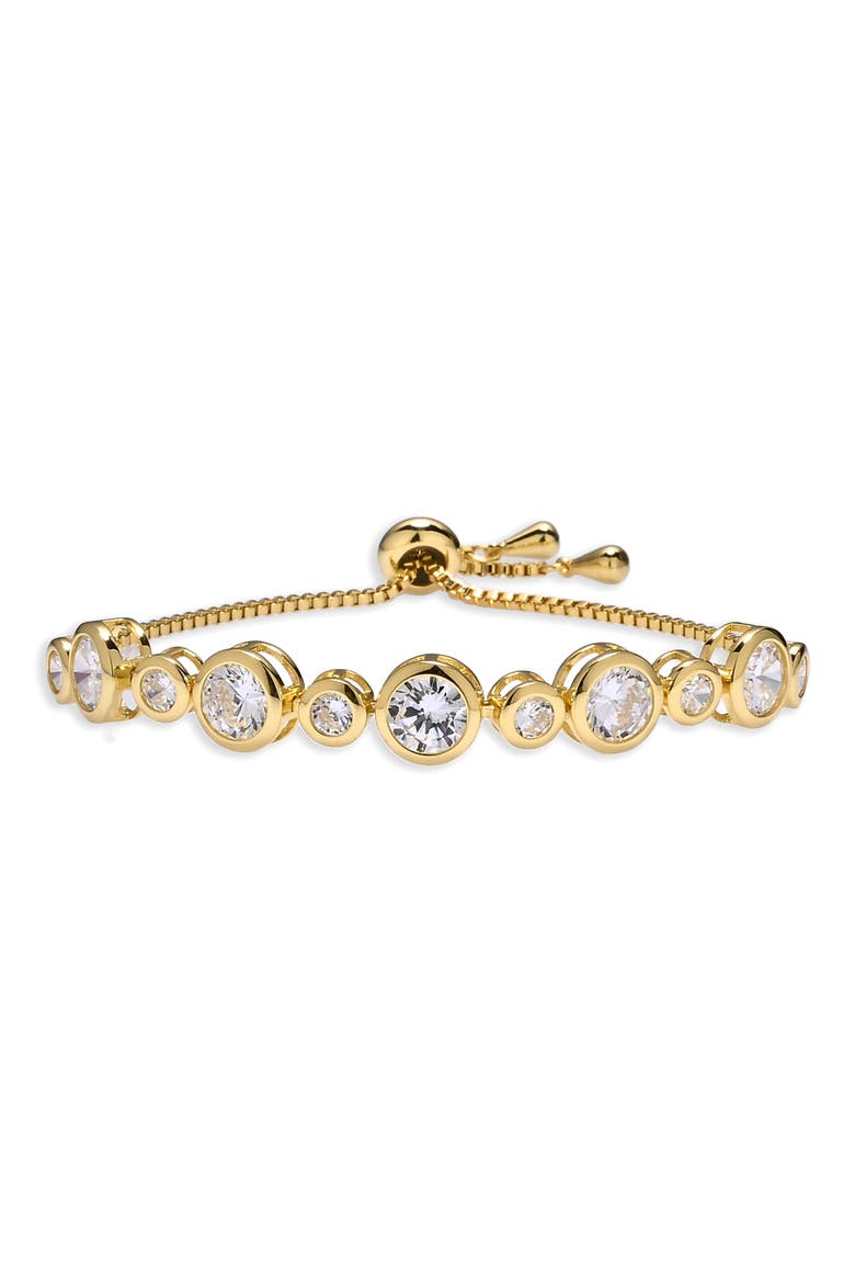 Line of Light 18k Gold Plated Slider Bracelet, Alternate, color, GOLD