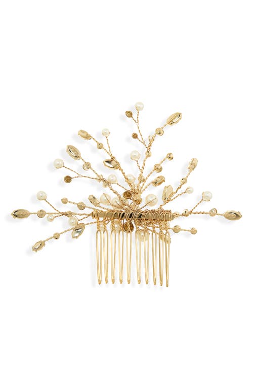 Brides And Hairpins Brides & Hairpins Ziva Austrian Crystal & Faux Pearl Hair Comb