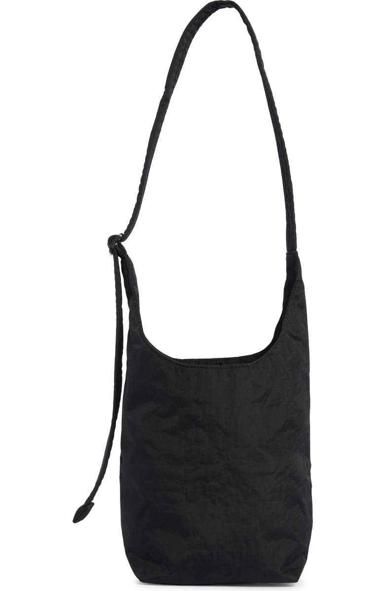 Baggu Small Nylon Sling Bag, Main, color, Black