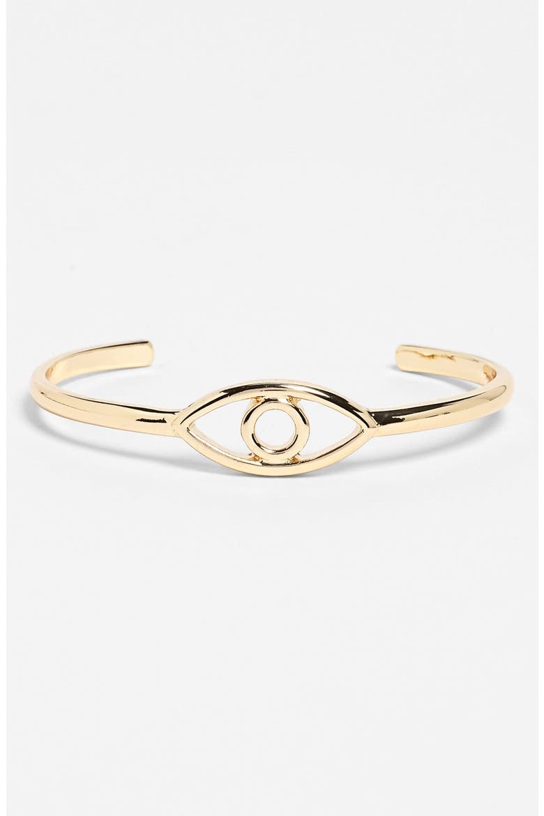 'Evil Eye' Bracelet, Main, color, GOLD