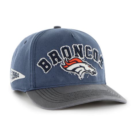 Men's '47 Navy Denver Broncos  Calderwood Well Worn Hitch Adjustable Hat