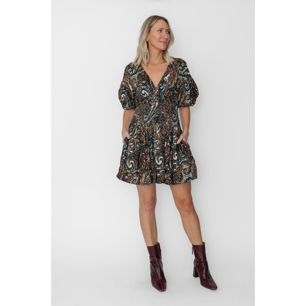 West Of Brigitte Mini Dress In Multi